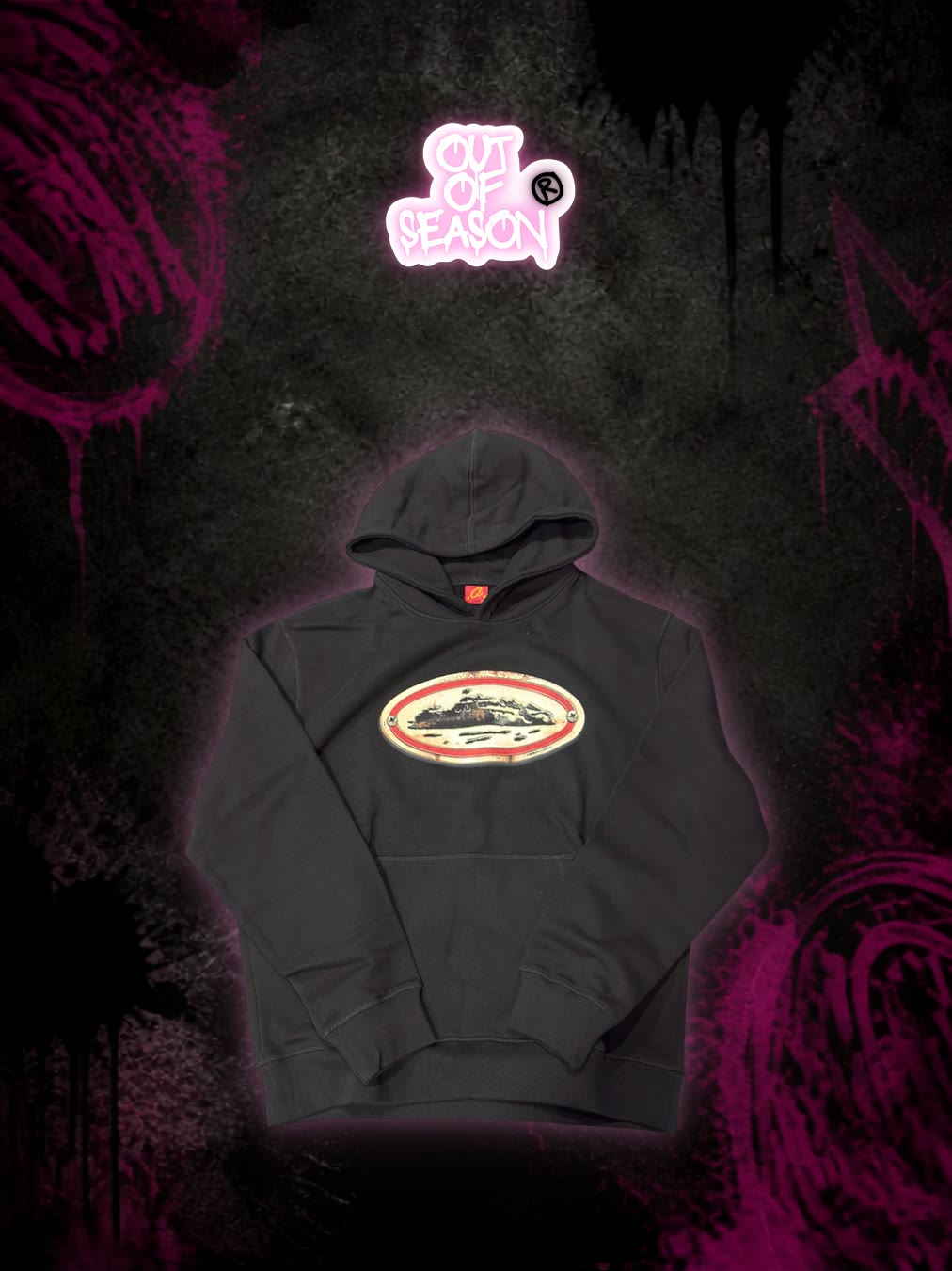 Corteiz Alcatraz Hoodie Vintage